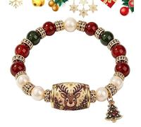 Braccialetti Natalizi Con Perline Gioielli Con Perline Regolabili Di | Bracciale Delle Feste per feste, San , mamma, Festa della Mamma, compleanno, matrimoni