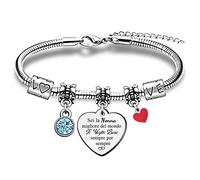 Braccialetti Nonna Regalo Festa Della Mamma Gioielli A Cuore Migliore Nonna Del Mondo Regalo Di Compleanno Grazie Pensionamento Apprezza I Ricordi Natale Ringraziamento Donne Gioielli Dal Nipote