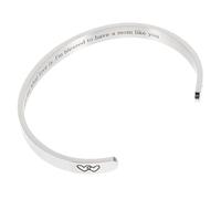Braccialetti per donna braccialetto per la festa della mamma 'Ho la fortuna di avere un bracciale in acciaio inossidabile Messaggio come te