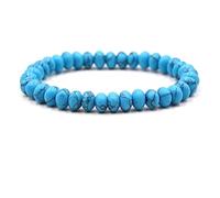 Braccialetti per Gioielli Delicati ed Eleganti per Lui e per lei, Braccialetti dell'amicizia in Pietra Naturale, 8 mm, Fatto a Mano, 19 cm