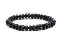 Braccialetti per Gioielli Delicati ed Eleganti per Lui e per lei, Braccialetti dell'amicizia in Pietra Naturale, 8 mm, Fatto a Mano, 19 cm