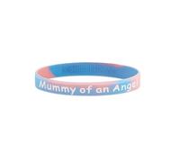 Braccialetti per la consapevolezza della perdita di un bambino, braccialetti commemorativi per aborto spontaneo, mamma papà di un angelo, Misura unica, Silicone, Nessuna pietra preziosa