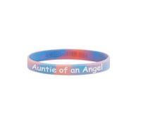 Braccialetti per la consapevolezza della perdita di un bambino, braccialetti commemorativi per aborto spontaneo, mamma papà di un angelo, Misura unica, Silicone, Nessuna pietra preziosa
