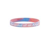 Braccialetti per la consapevolezza della perdita di un bambino, braccialetti commemorativi per aborto spontaneo, mamma papà di un angelo, Misura unica, Silicone, Nessuna pietra preziosa