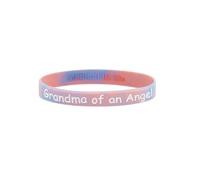 Braccialetti per la consapevolezza della perdita di un bambino, braccialetti commemorativi per aborto spontaneo, mamma papà di un angelo, Misura unica, Silicone, Nessuna pietra preziosa