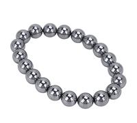 Braccialetti per uomo, Bracciale con pietra energetica Bracciale Terahertz Uomo Donna Braccialetto alla moda con pietra di energia naturale Moda Bracciale sollievo per alleviare la fatica 9 mm
