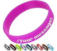 Braccialetti Personalizzabili Bambini Gomma,Braccialetto Personalizzati Bulk in Silicone Incisi per Eventi e Feste,Marketing e Sensibilizzazione,Regali per Coppie Uomini e Donne