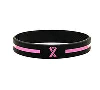 Braccialetti personalizzati per la consapevolezza del cancro al seno per donne braccialetti rosa nastro rosa braccialetto fatto a mano supporto cancro al seno ragazze braccialetto forza sopravvissuto