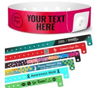 Braccialetti Plastica Personalizzati | 100-5000 pz, clipart, testo e loghi | Braccialetti Identificativi, Ideali Per Concerti, Eventi Aziendali, Feste, Matrimoni, Sport, Controllo Ingressi E Accesso VIP