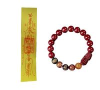 Braccialetti portafortuna, braccialetto talismano, braccialetto fatto a mano benedetto da un sacerdote taoista anziano, braccialetti talismani, braccialetto amuleto cinese per uomini e donne