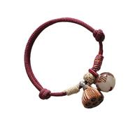 Braccialetti portatili in corda che simboleggiano amore e desideri positivi, corda regolabile con perline di cabala, decorazione portafortuna, Misura unica, come descritto