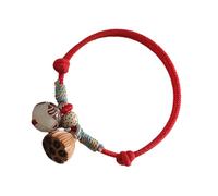 Braccialetti portatili in corda che simboleggiano amore e desideri positivi, corda regolabile con perline di cabala, decorazione portafortuna, Misura unica, come descritto