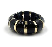 Braccialetti rigidi elasticizzati in resina da donna, braccialetti dell'amicizia, braccialetti rigidi da donna, braccialetto largo placcato oro con motivo marmo, gioielli grossi per donne, gioielli