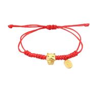 Braccialetti rossi per l'anno del cavallo 2026, regolabili, con ciondolo a forma di cavallo, amuleto cinese, portafortuna per cavalli, bracciale unisex per confezione regalo, 5*5, Plastica, Nessuna