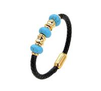 Braccialetti ruvidi cristallini Ametisti naturali bracciale per tallone in pietra per donne a corda in pelle nera Catena di corda in pelle inossidabile Accessori per i gioielli da uomo Regolabili