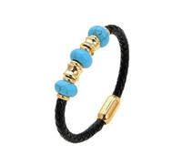 Braccialetti ruvidi cristallini Ametisti naturali bracciale per tallone in pietra per donne a corda in pelle nera Catena di corda in pelle inossidabile Accessori per i gioielli da uomo Regolabili
