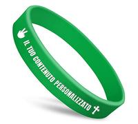 braccialetti silicone personalizzabili bracciali fluorescenti per feste braccialetto semiperdo bambini-verde