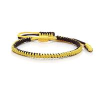 Braccialetti vintage con nodo fatto a mano, multicolore, in stile etnico tibetano buddista, regolabili