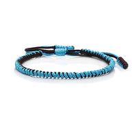 Braccialetti vintage regolabili con amuleto buddista tibetano in stile etnico fatto a mano, intrecciato con corda intrecciata e nodo.