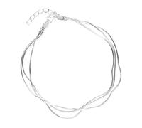 Braccialetto a catena a serpente, gioiello da polso lucido, multistrato, design leggero, con chiusura a moschettone, braccialetto alla moda regalo per madri, fidanzate e mogli, as per image, Rame