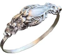 Braccialetto a cucchiaio fatto a mano, misura regolabile, braccialetto vintage commemorativo antico da donna, gioielli unici a cucchiaio, gioielli personalizzati in tinta unita, regali per le donne