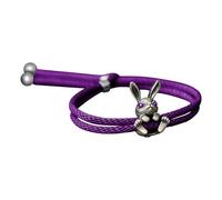 Braccialetto a forma di coniglietto - ciondolo regolabile per buona fortuna, gioiello estetico con cordoncino morbido, grazioso ciondolo a forma di coniglietto, accessorio alla moda, idea regalo per