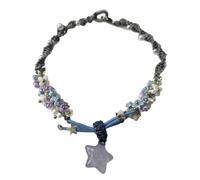 Braccialetto a forma di stella avvolgente in pelle con stringhe da surf braccialetti a onde da donna Boho regolabili fatti a mano impermeabili per amicizia festa di compleanno Regali per il ritorno a