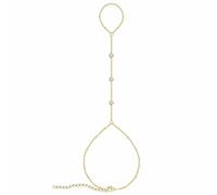 Braccialetto a mano in oro dorato, anello impilabile per donne, anello con strass regolabile, bracciale da donna, gioielli alla moda, anello in oro resistente all'ossidazione, bracciale per l'umore