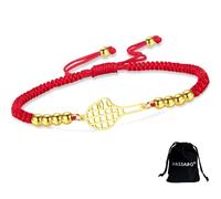 Braccialetto a Racchetta da Tennis Per Donne e Uomini in Acciaio Inossidabile Delicato e Regolabile Con Ciondolo a Forma di Racchetta da Sport Gioiello Amanti Del Tennis Regali (Stringa di R-G)