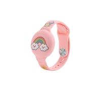 Braccialetto Airtag in silicone per bambini, arcobaleno