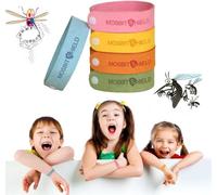 Braccialetto Antizanzare,Braccialetti Repellenti per Zanzare,Braccialetti Antizanzare Bambini e Adulti,Insetti Repellente Bracciale per Campeggio e Attività Esterno,5 Pezzi