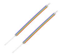 Braccialetto Arcobaleno Semplice da Uomo, Corda, 2 Pezzi | Stile Essenziale, per Persone Omosessuali e Coppie, Decora Polso, Simbolo Personale