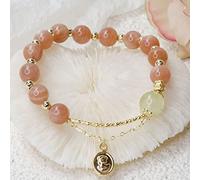 Braccialetto Bracciale con tormalina arancione naturale Bracciale con cammeo Bracciale con cristallo da donna Gemme di chakra spirituali Gioielli for le vacanze metafisiche Regalo for lei Amuleto Pros