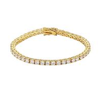 BRACCIALETTO BRACCIALE TENNIS ARGENTO 925 UOMO DONNA ORO GIALLO ★ GIOIELLERIA