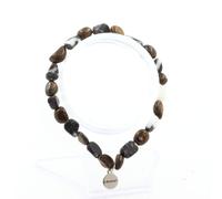 Braccialetto Bronzite Del Brasile + Diaspro Zebra Taglia IN Francia