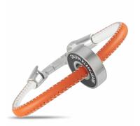 Braccialetto Calvin Klein KJJBBB09010L Unisex Orange White Black Silver Brace...