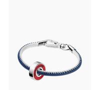 Braccialetto Calvin Klein KJJBRB09010L Unisex White Blue Red Silver Bracelet ...