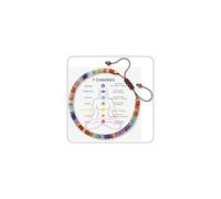 Braccialetto Chakra da donna, con pietre curative e cristalli, braccialetto spirituale da donna, 7 chakra pietre curative per meditazione, relax e ansia
