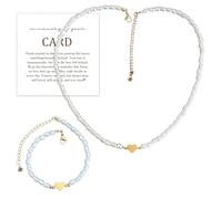 Braccialetto commemorativo con cuore per la perdita del padre, braccialetti di memoria per la perdita della persona cara, braccialetti regolabili con perle per donne gioielli con biglietti di
