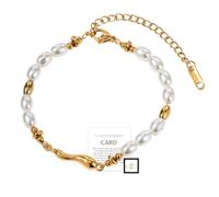 Braccialetto commemorativo con cuore per la perdita del padre, braccialetti di memoria per la perdita della persona cara, braccialetti regolabili con perle per donne gioielli con biglietti di