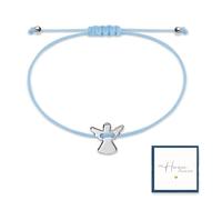 Braccialetto con angelo custode per l'inizio della scuola, in argento con corda intrecciata regolabile, idea regalo per l'inizio della scuola, regalo per ragazze e ragazzi