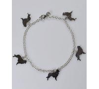 Braccialetto con Bassotto a pelo corto pendenti in argento 925 Luce