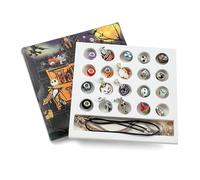 Braccialetto con ciondoli a forma di tesoro di Halloween, calendario dell'avvento per 20 giorni, braccialetto unico fai da te, scatola per conto alla rovescia, fantasma e divertente regalo di