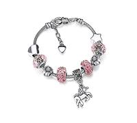Braccialetto con Ciondolo a Forma di Unicorno, Braccialetto con Charm da Bambina in Confezione Regalo, Idea Regalo per Bambine