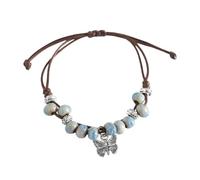 Braccialetto con ciondolo con perline da donna Braccialetto con pietra farfalla bohémien con ciondoli in argento colorato con ciondoli gioielli boho regali per tornare a scuola festa di compleanno Sum