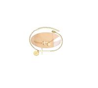 Braccialetto con croce da donna, braccialetti con iniziali dalla A alla Z, braccialetti a catena dorata, braccialetti religiosi, battesimi, comunione, fede, cristiani, cesti pasquali, 11, Acciaio