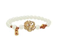 Braccialetto con drago, braccialetto con drago per uomo | 2024 Anno perline Stretch Jewelry - Corda di drago, segno zodiacale cinese, gioielli, regalo per Capodanno, Siehe Beschreibung, Vedi