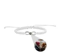 Braccialetto con foto personalizzabile, braccialetto di proiezione personalizzato, anello infinito con gioielli souvenir per coppie, regali per San Valentino (G)