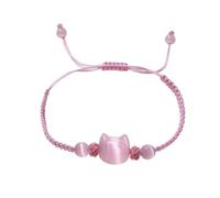 Braccialetto con gatto attrazione, braccialetto da donna in ossidiana nera, braccialetto con perline di pietra ricchezza, prosperità, abbondanza, imprenditore, affari, fortuna, energia, spirituale