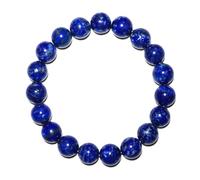 Braccialetto con lapislazzuli da 10 mm, perle naturali di cristallo chakra della gola e del terzo occhio, gioiello fatto a mano per la meditazione, kit di strumenti per perline, adatto per polsi